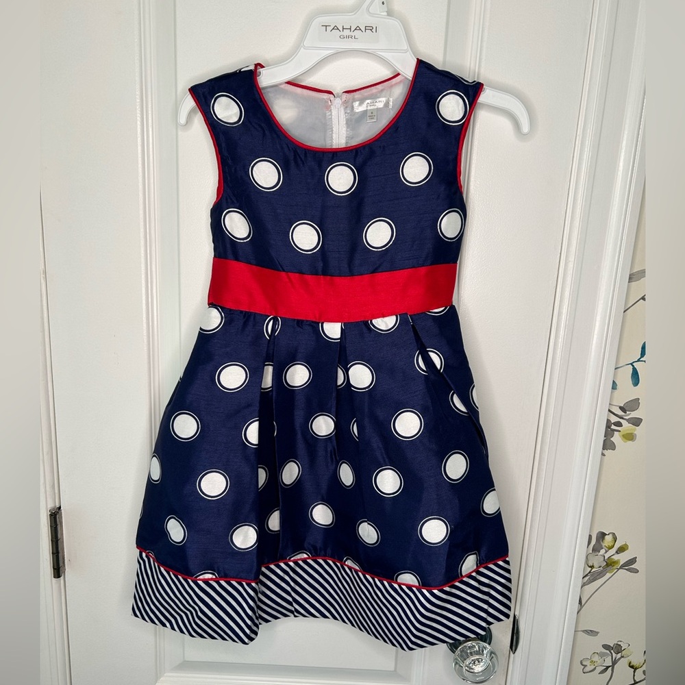 NWT Tahari Girl Party Dress. Girls youth dress size 6.